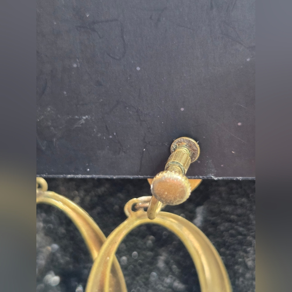 Damascene Large Hoop Earrings - Picture 9 of 10